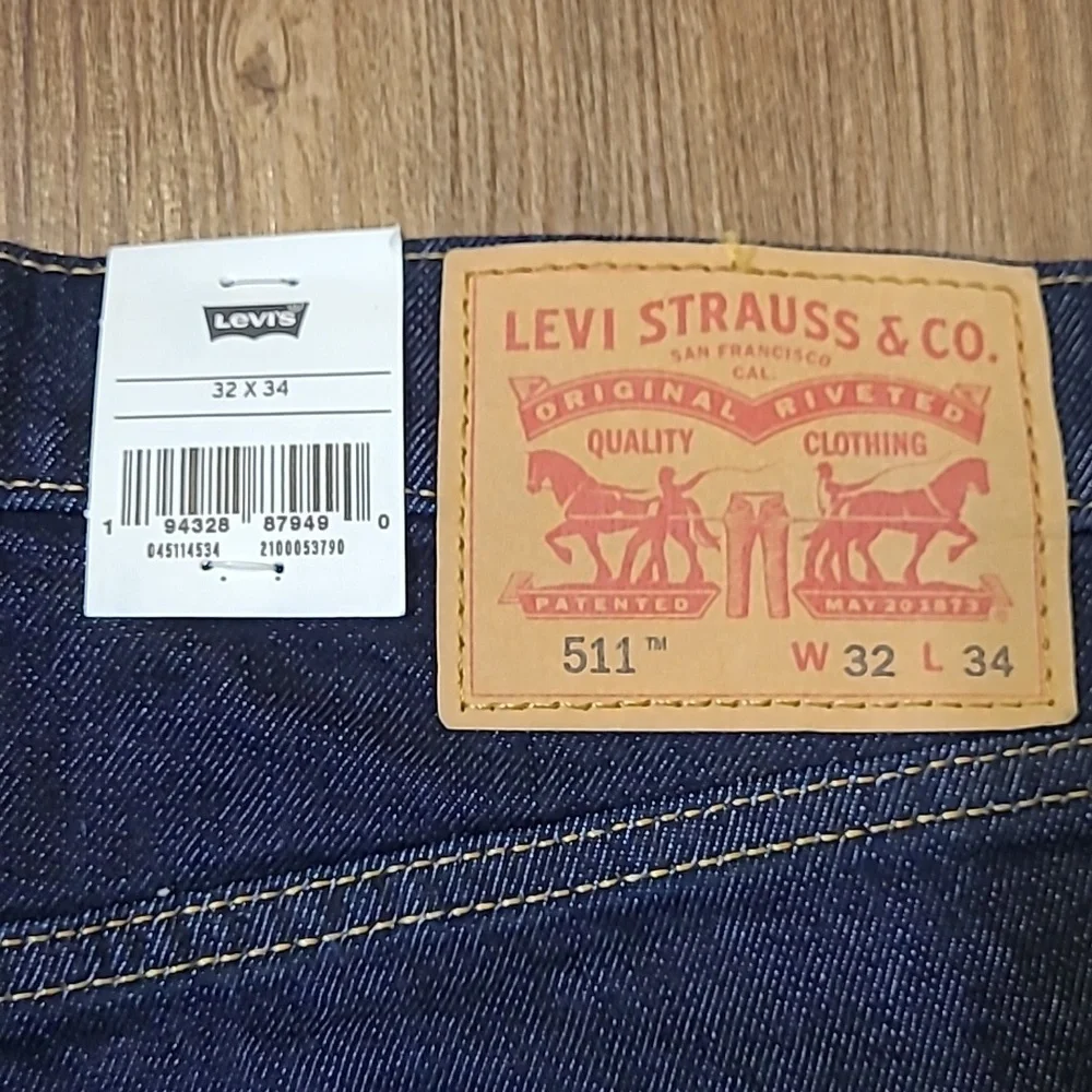 Levi's Men's Slim Jeans - Dark Blue new for men‎ zise32×34.